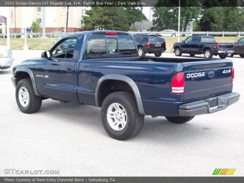 Patriot Blue Pearl / Dark Slate Gray 2002 Dodge Dakota SXT Regular Cab 4x4