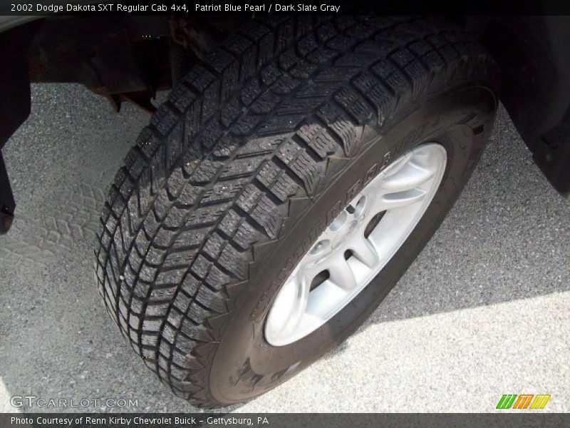 Patriot Blue Pearl / Dark Slate Gray 2002 Dodge Dakota SXT Regular Cab 4x4