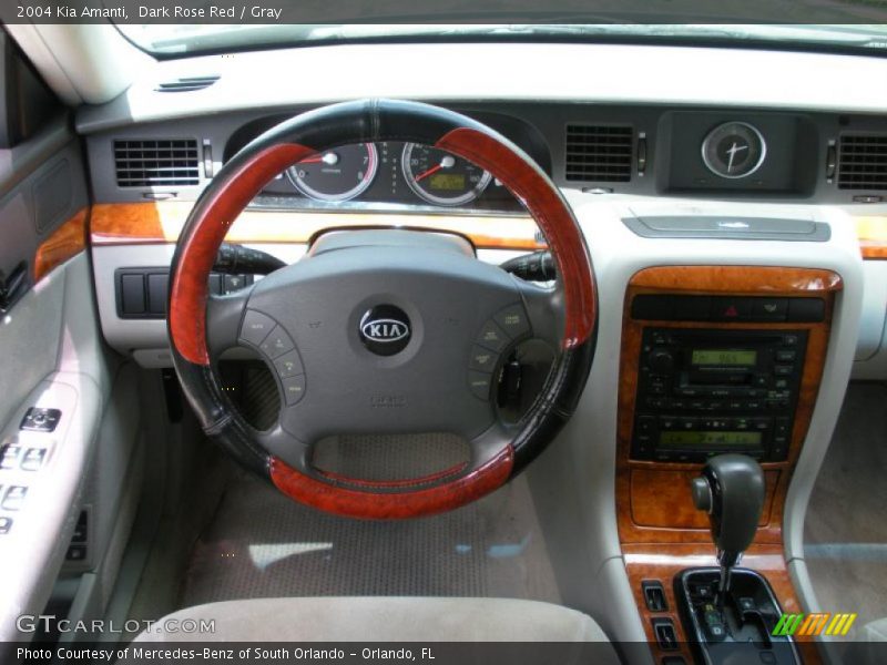 Dark Rose Red / Gray 2004 Kia Amanti