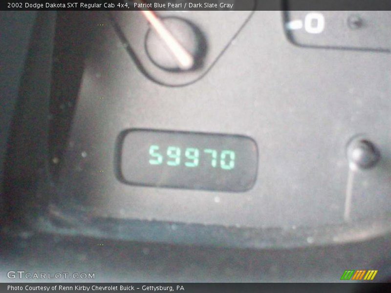 Patriot Blue Pearl / Dark Slate Gray 2002 Dodge Dakota SXT Regular Cab 4x4