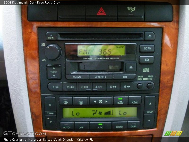 Dark Rose Red / Gray 2004 Kia Amanti