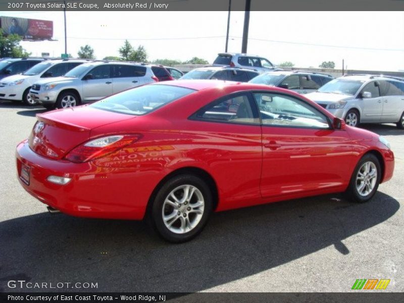 Absolutely Red / Ivory 2007 Toyota Solara SLE Coupe
