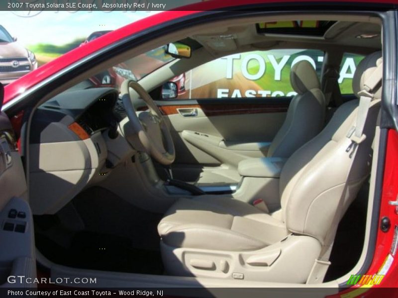 Absolutely Red / Ivory 2007 Toyota Solara SLE Coupe