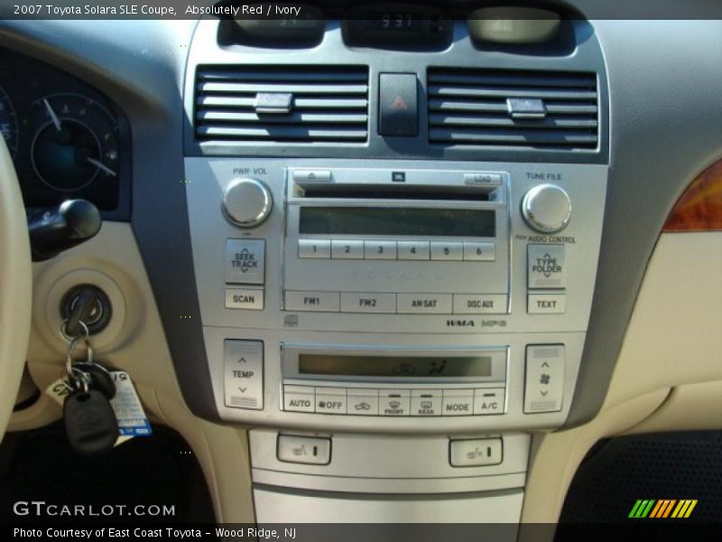 Absolutely Red / Ivory 2007 Toyota Solara SLE Coupe