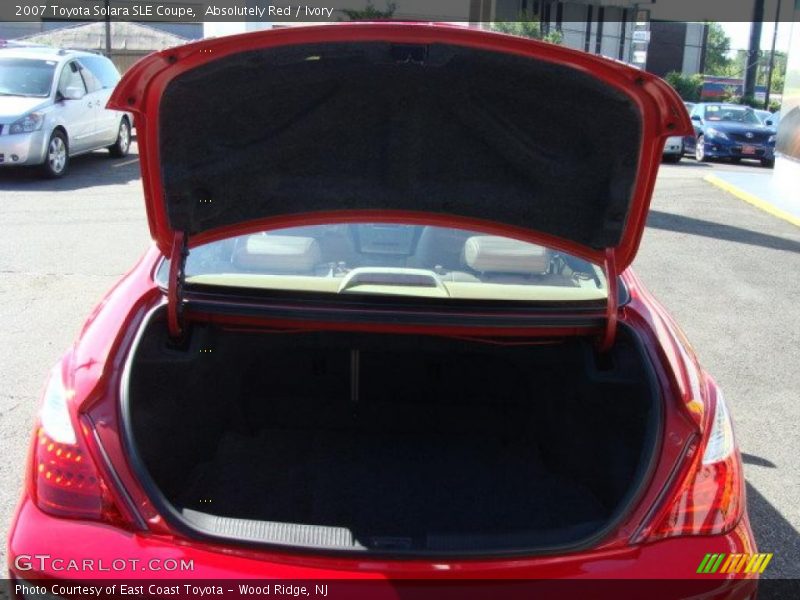 Absolutely Red / Ivory 2007 Toyota Solara SLE Coupe