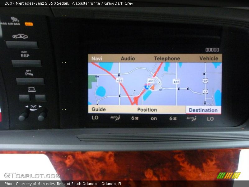 Alabaster White / Grey/Dark Grey 2007 Mercedes-Benz S 550 Sedan