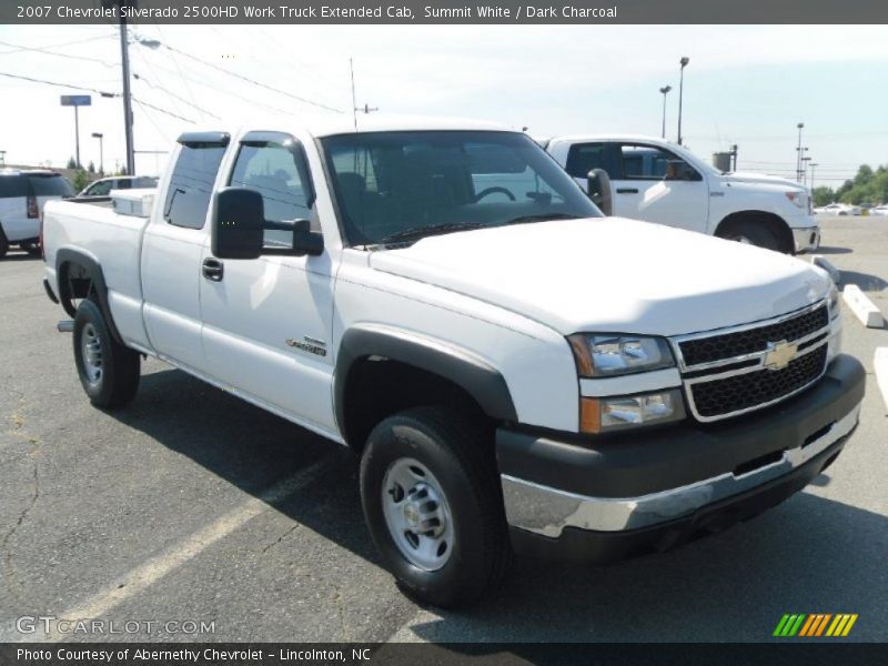Summit White / Dark Charcoal 2007 Chevrolet Silverado 2500HD Work Truck Extended Cab