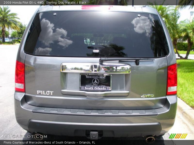 Sterling Gray Metallic / Black 2009 Honda Pilot EX-L 4WD