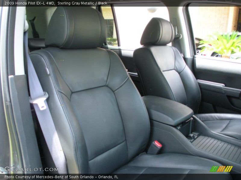 Sterling Gray Metallic / Black 2009 Honda Pilot EX-L 4WD