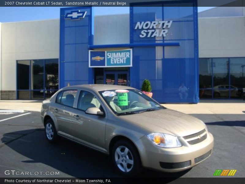 Sandstone Metallic / Neutral Beige 2007 Chevrolet Cobalt LT Sedan