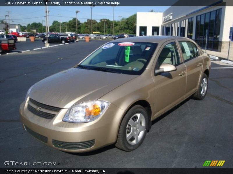 Sandstone Metallic / Neutral Beige 2007 Chevrolet Cobalt LT Sedan