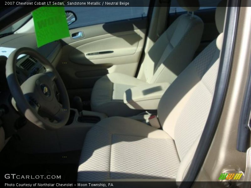 Sandstone Metallic / Neutral Beige 2007 Chevrolet Cobalt LT Sedan