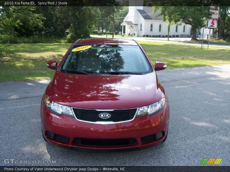 Spicy Red / Stone 2010 Kia Forte EX