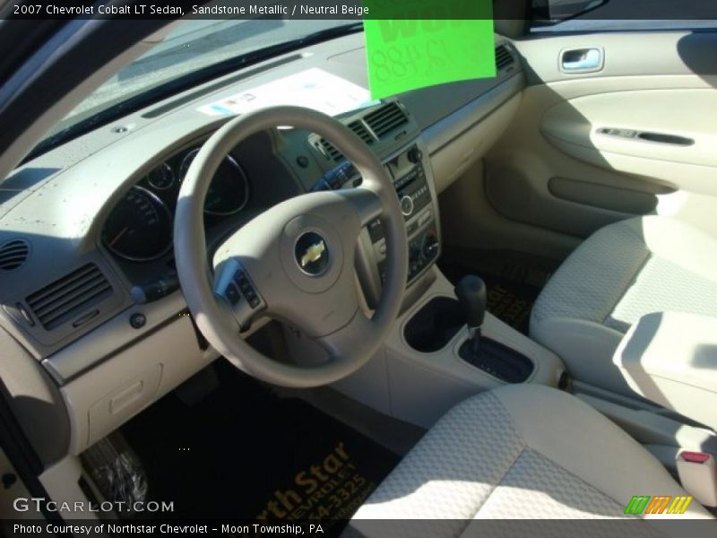 Sandstone Metallic / Neutral Beige 2007 Chevrolet Cobalt LT Sedan