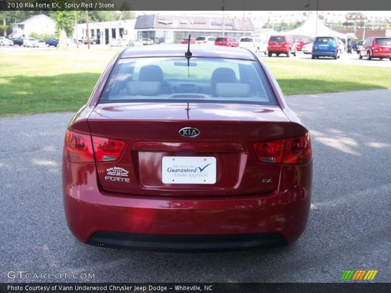 Spicy Red / Stone 2010 Kia Forte EX