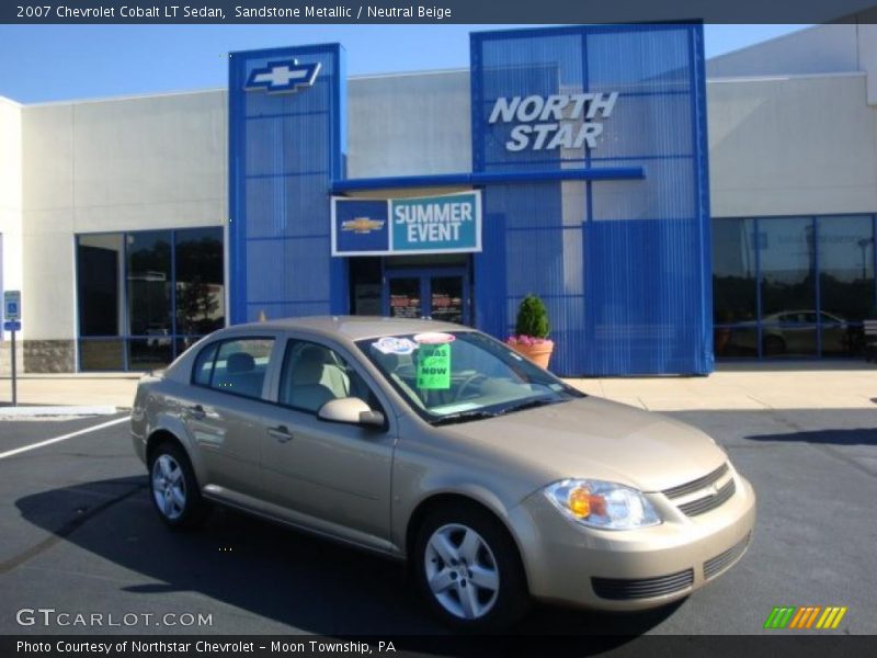 Sandstone Metallic / Neutral Beige 2007 Chevrolet Cobalt LT Sedan