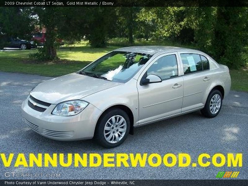 Gold Mist Metallic / Ebony 2009 Chevrolet Cobalt LT Sedan