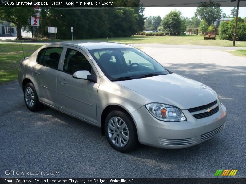 Gold Mist Metallic / Ebony 2009 Chevrolet Cobalt LT Sedan