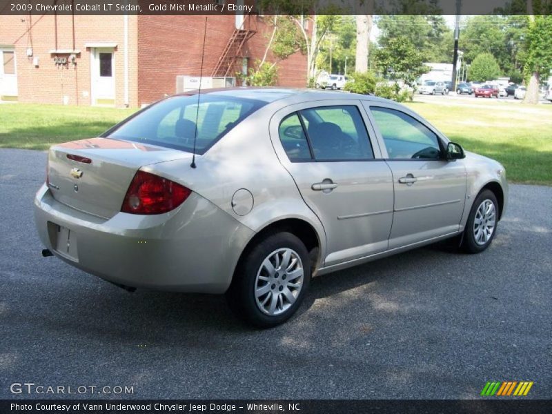 Gold Mist Metallic / Ebony 2009 Chevrolet Cobalt LT Sedan
