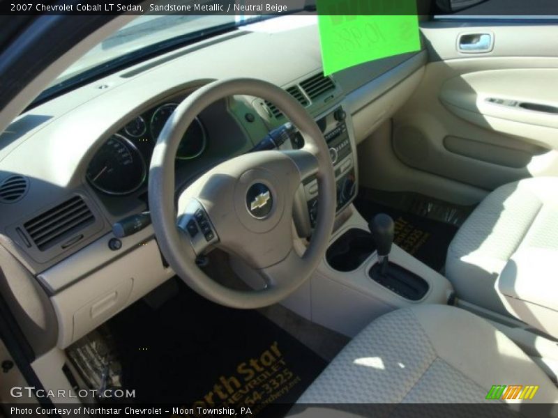 Sandstone Metallic / Neutral Beige 2007 Chevrolet Cobalt LT Sedan