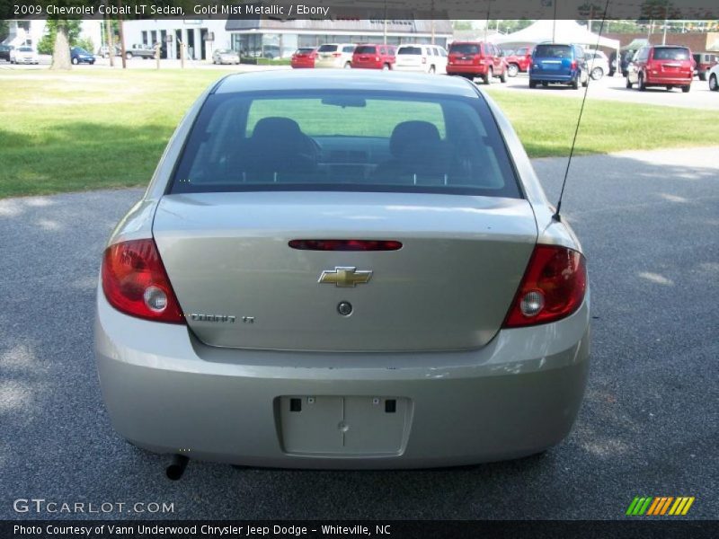 Gold Mist Metallic / Ebony 2009 Chevrolet Cobalt LT Sedan