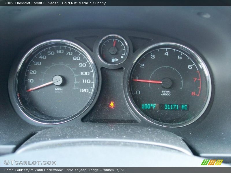Gold Mist Metallic / Ebony 2009 Chevrolet Cobalt LT Sedan