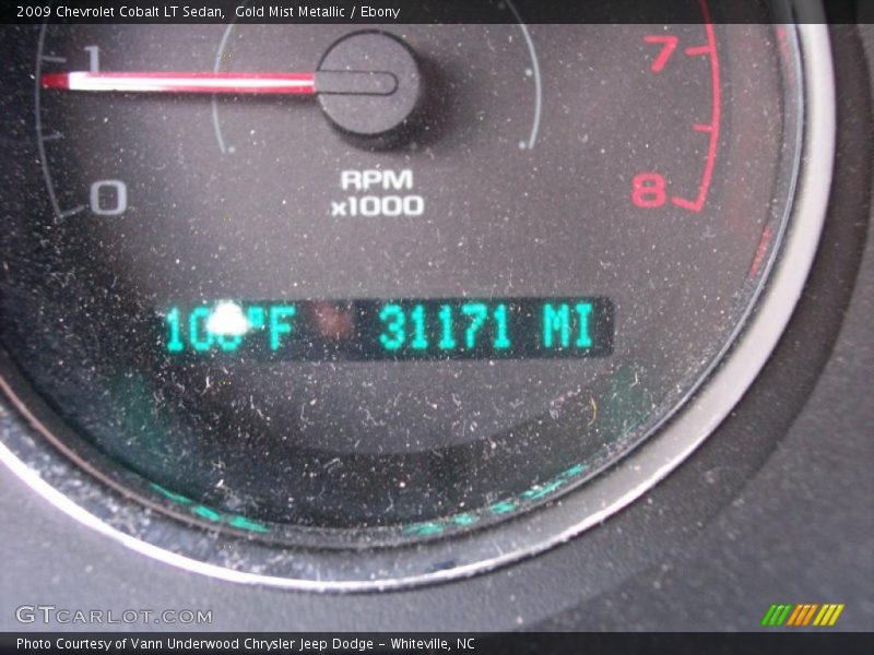 Gold Mist Metallic / Ebony 2009 Chevrolet Cobalt LT Sedan