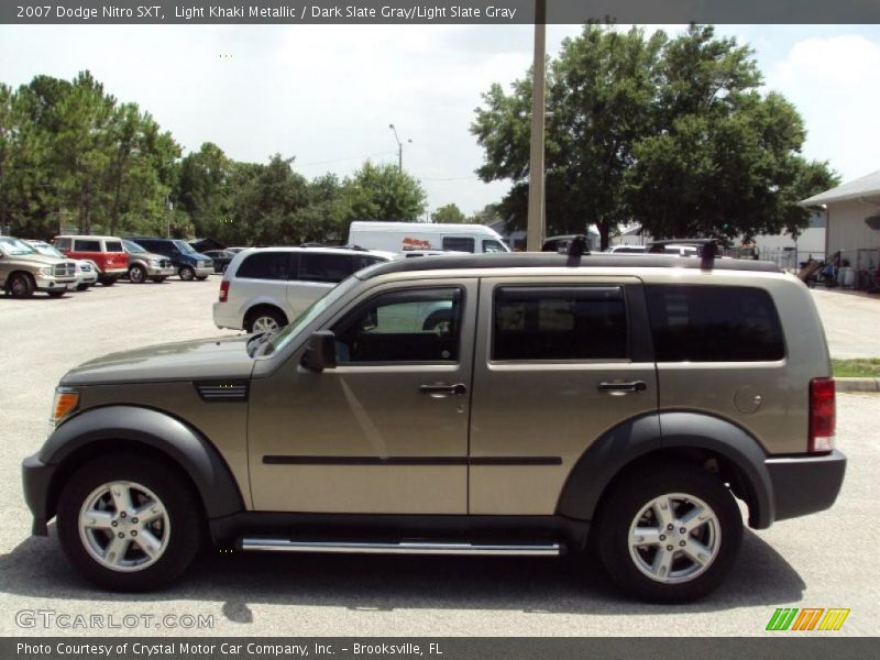 Light Khaki Metallic / Dark Slate Gray/Light Slate Gray 2007 Dodge Nitro SXT