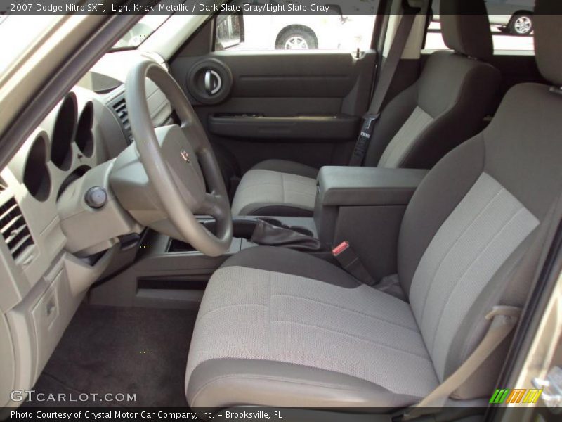 Light Khaki Metallic / Dark Slate Gray/Light Slate Gray 2007 Dodge Nitro SXT