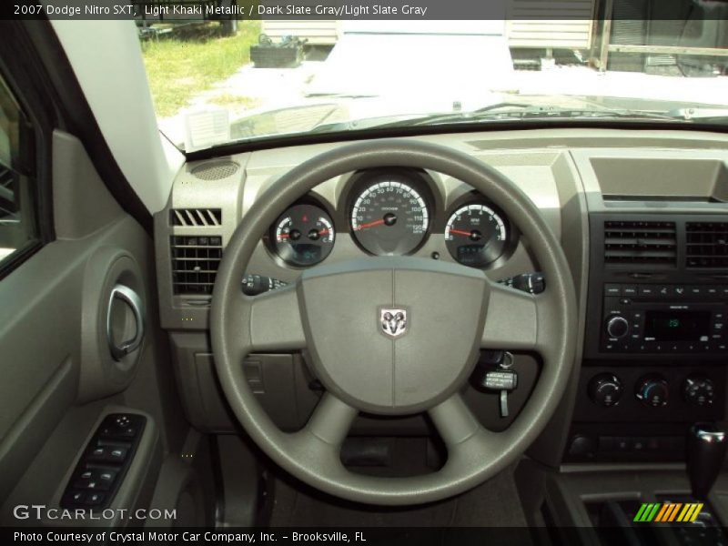 Light Khaki Metallic / Dark Slate Gray/Light Slate Gray 2007 Dodge Nitro SXT