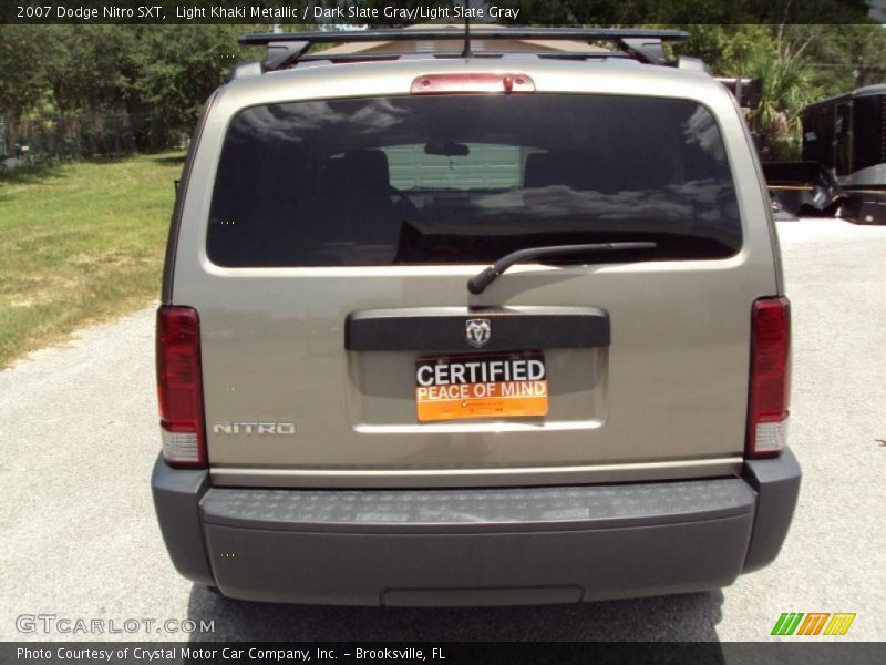 Light Khaki Metallic / Dark Slate Gray/Light Slate Gray 2007 Dodge Nitro SXT