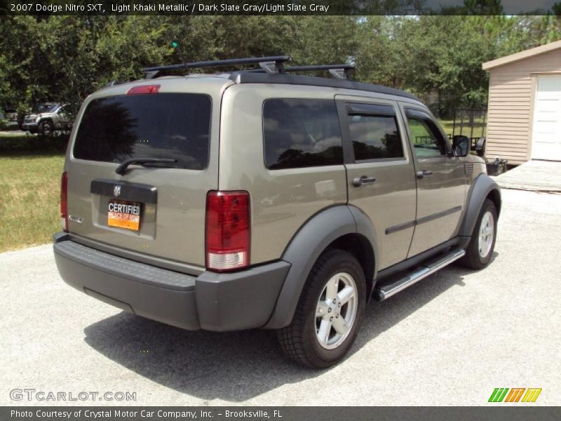 Light Khaki Metallic / Dark Slate Gray/Light Slate Gray 2007 Dodge Nitro SXT