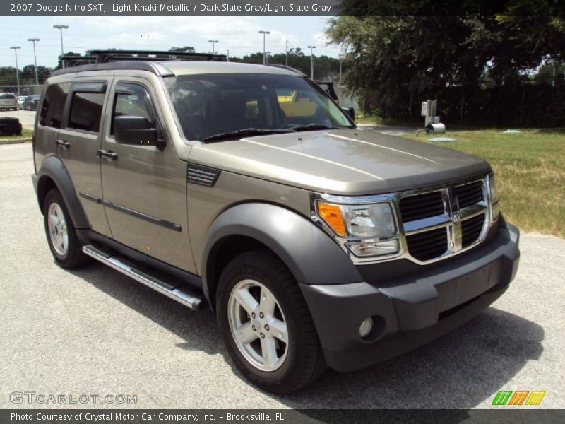 Light Khaki Metallic / Dark Slate Gray/Light Slate Gray 2007 Dodge Nitro SXT