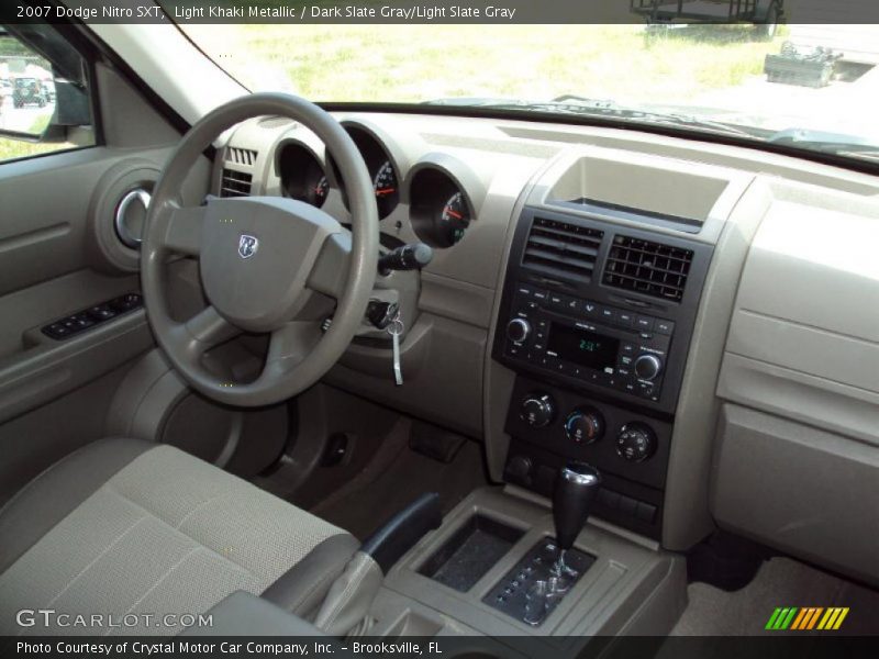 Light Khaki Metallic / Dark Slate Gray/Light Slate Gray 2007 Dodge Nitro SXT