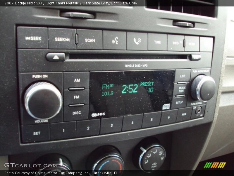 Light Khaki Metallic / Dark Slate Gray/Light Slate Gray 2007 Dodge Nitro SXT