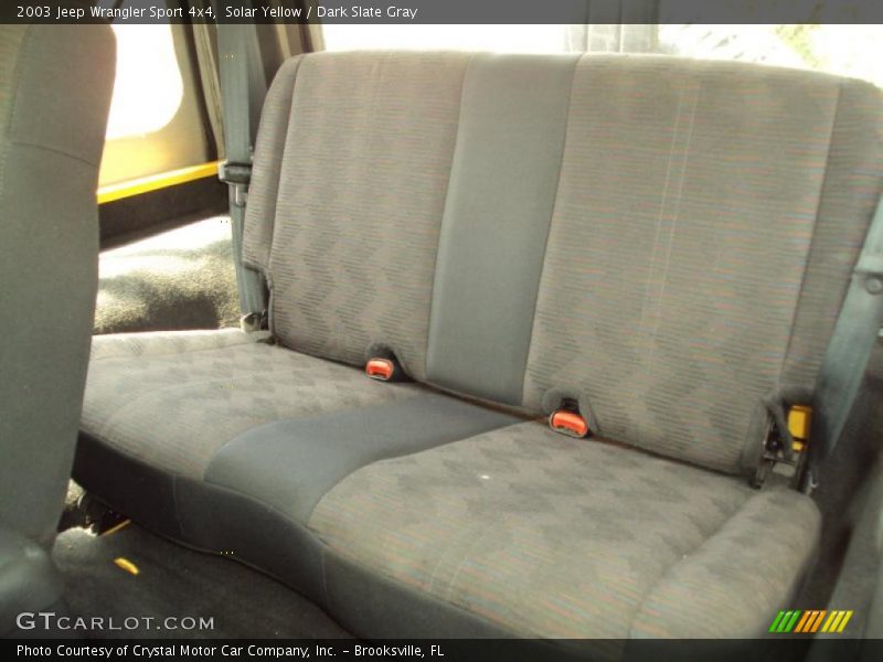 Solar Yellow / Dark Slate Gray 2003 Jeep Wrangler Sport 4x4