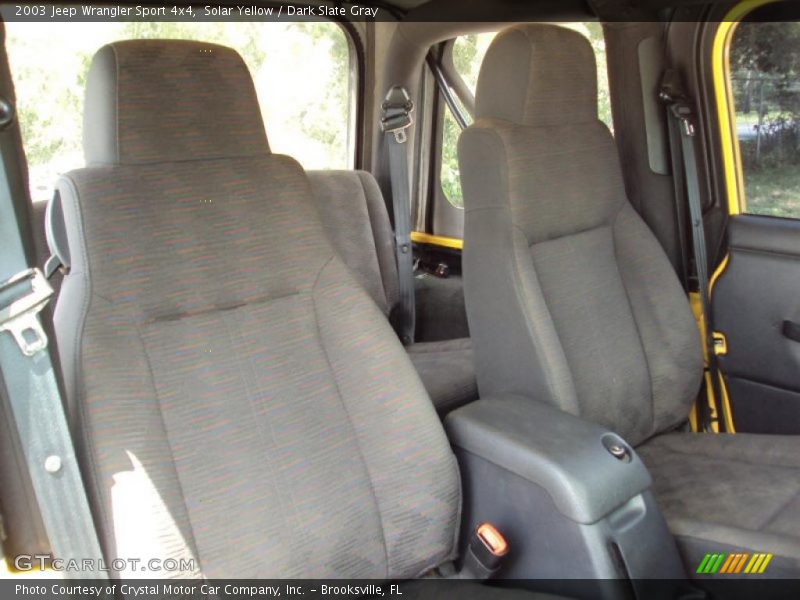 Solar Yellow / Dark Slate Gray 2003 Jeep Wrangler Sport 4x4