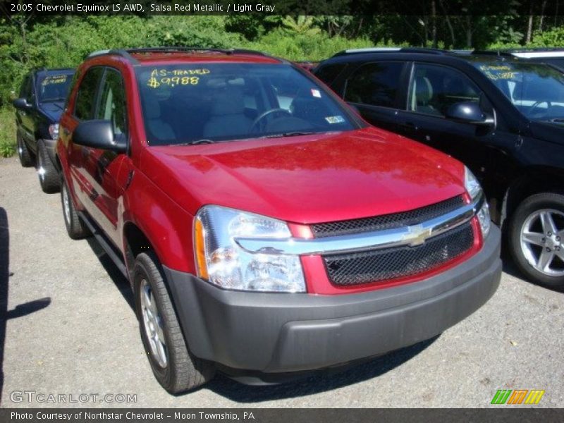 Salsa Red Metallic / Light Gray 2005 Chevrolet Equinox LS AWD