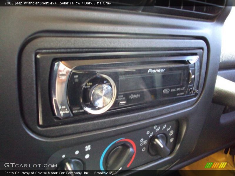 Solar Yellow / Dark Slate Gray 2003 Jeep Wrangler Sport 4x4
