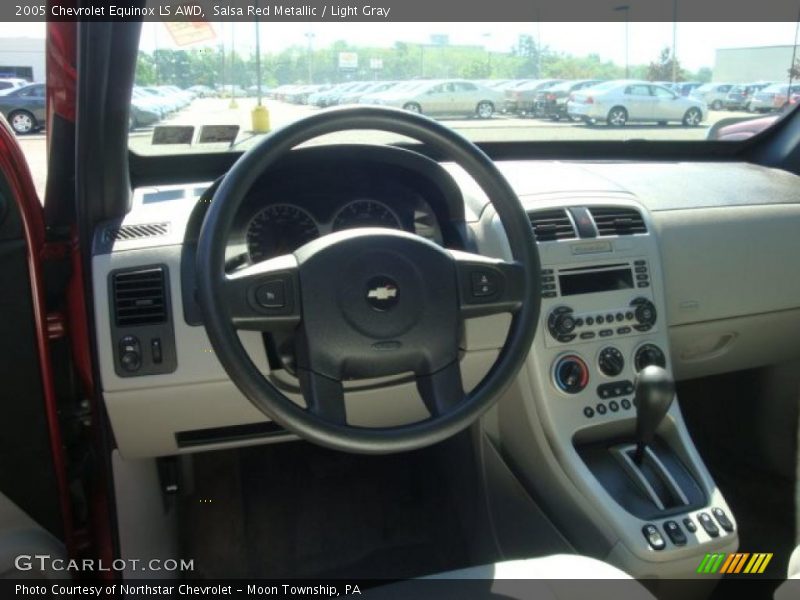 Salsa Red Metallic / Light Gray 2005 Chevrolet Equinox LS AWD