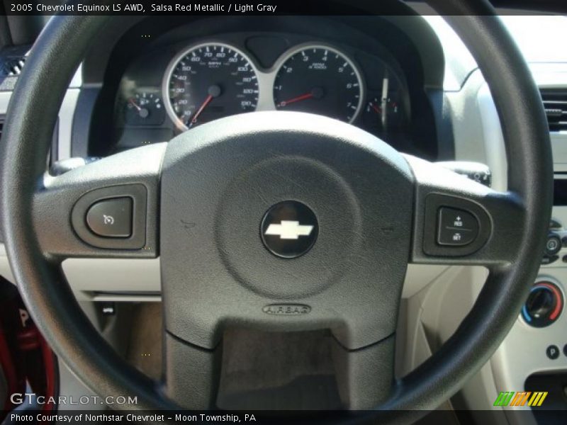 Salsa Red Metallic / Light Gray 2005 Chevrolet Equinox LS AWD