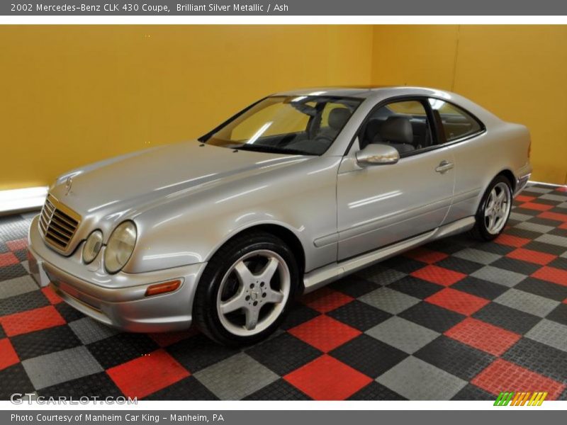 Brilliant Silver Metallic / Ash 2002 Mercedes-Benz CLK 430 Coupe