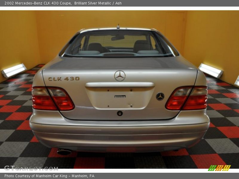 Brilliant Silver Metallic / Ash 2002 Mercedes-Benz CLK 430 Coupe