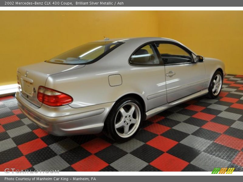 Brilliant Silver Metallic / Ash 2002 Mercedes-Benz CLK 430 Coupe