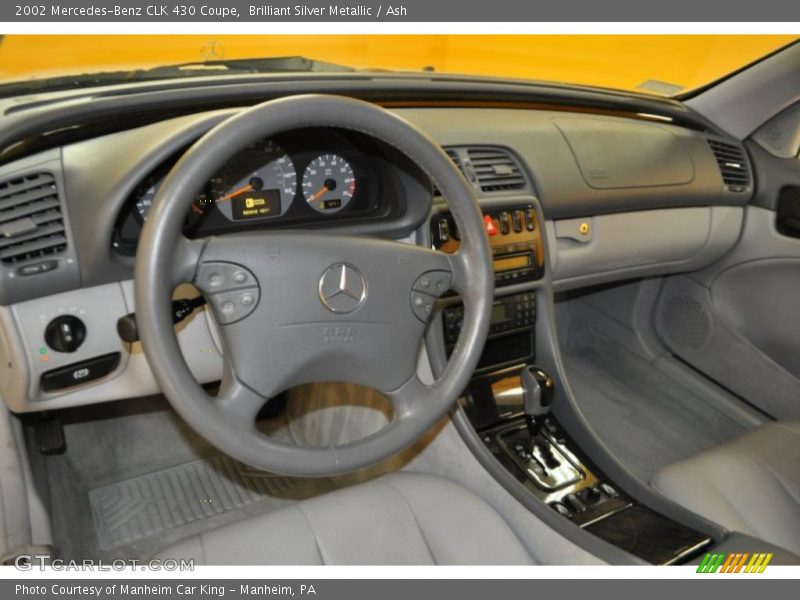 Brilliant Silver Metallic / Ash 2002 Mercedes-Benz CLK 430 Coupe