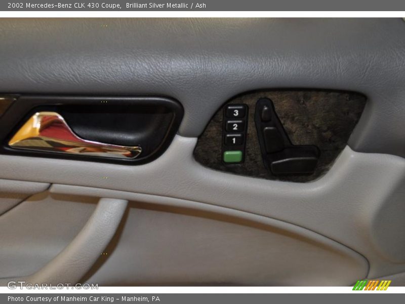 Brilliant Silver Metallic / Ash 2002 Mercedes-Benz CLK 430 Coupe
