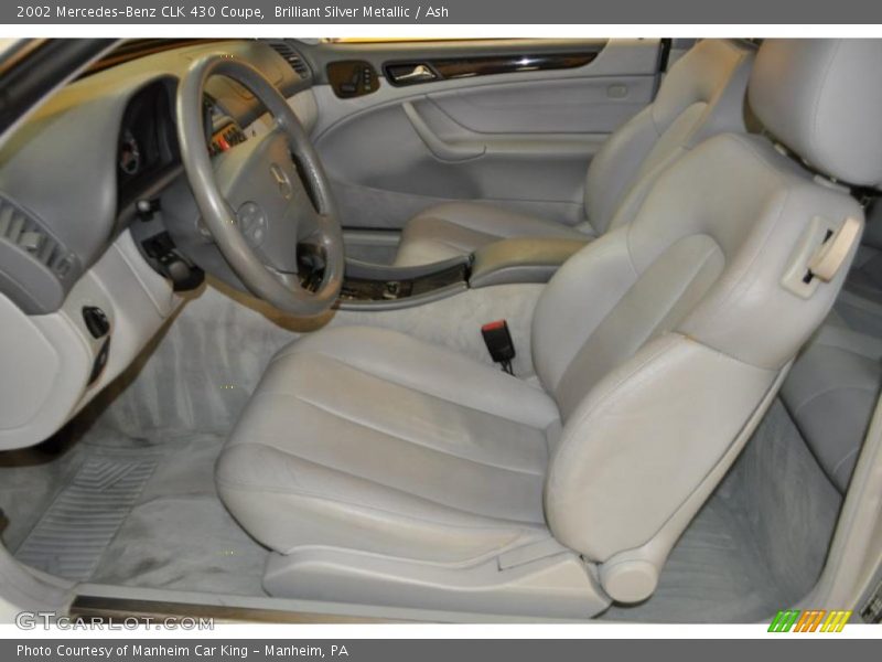 Brilliant Silver Metallic / Ash 2002 Mercedes-Benz CLK 430 Coupe
