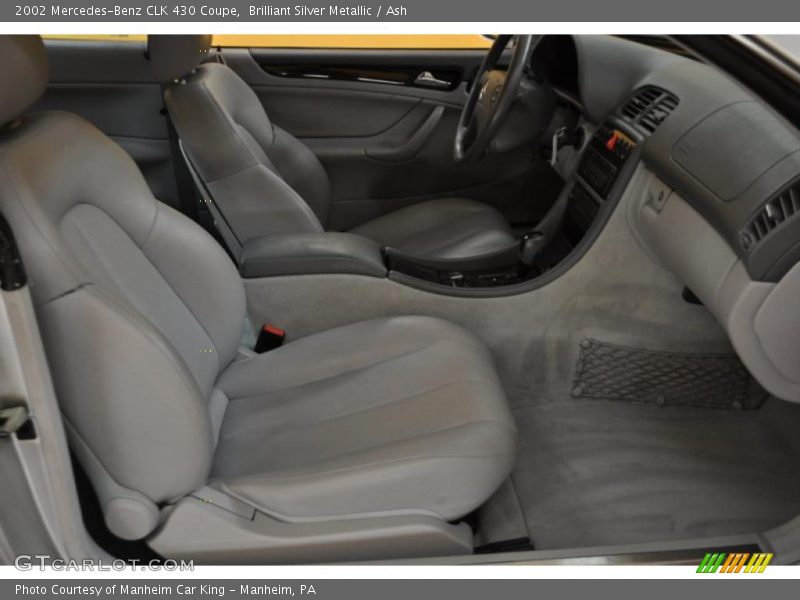 Brilliant Silver Metallic / Ash 2002 Mercedes-Benz CLK 430 Coupe