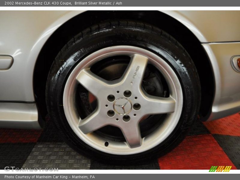 Brilliant Silver Metallic / Ash 2002 Mercedes-Benz CLK 430 Coupe