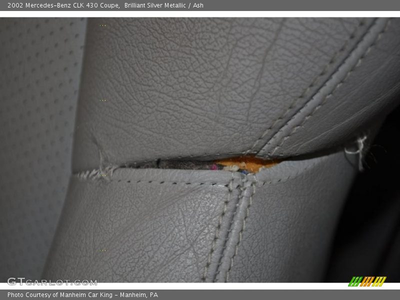 Brilliant Silver Metallic / Ash 2002 Mercedes-Benz CLK 430 Coupe